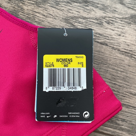 NWT Nike Magenta Dri-Fit Sports Bra, Size S - Picture 5 of 9